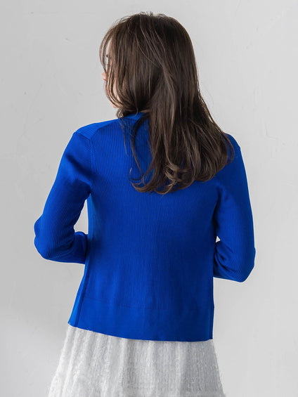 LUCINDAリブニットVカーディガン