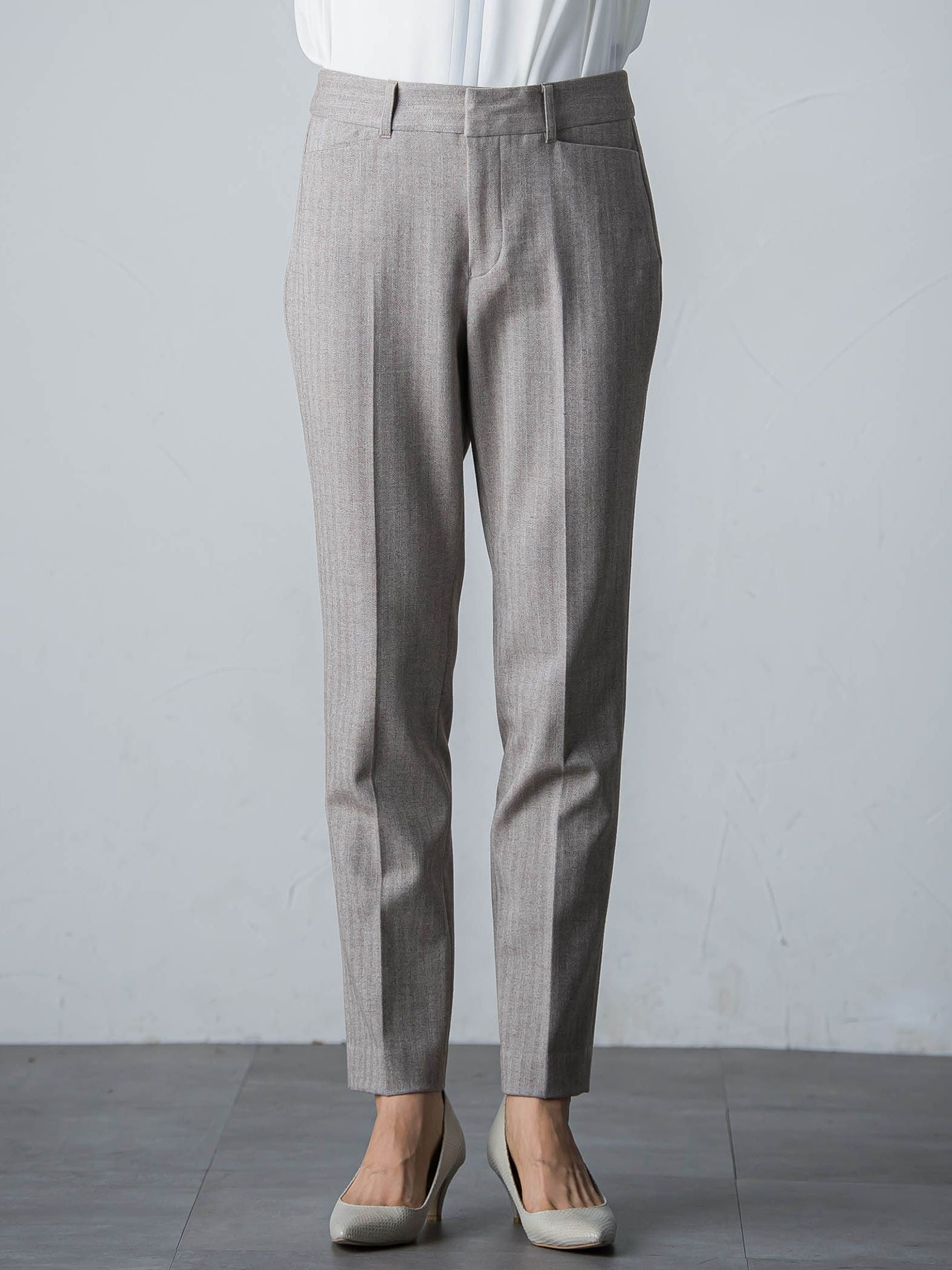 ヘリンボンテーパードパンツ≪セットアップ≫