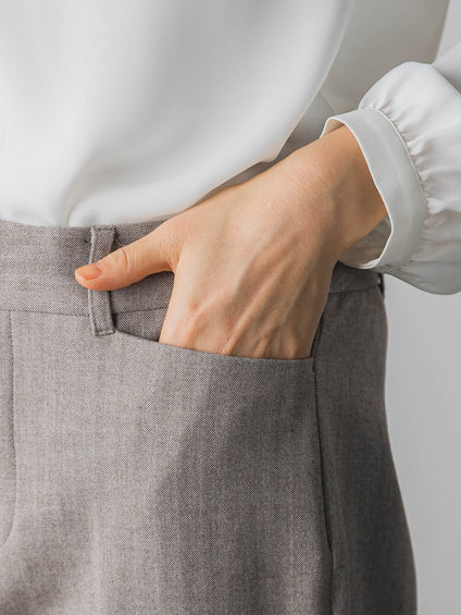 ヘリンボンテーパードパンツ≪セットアップ≫