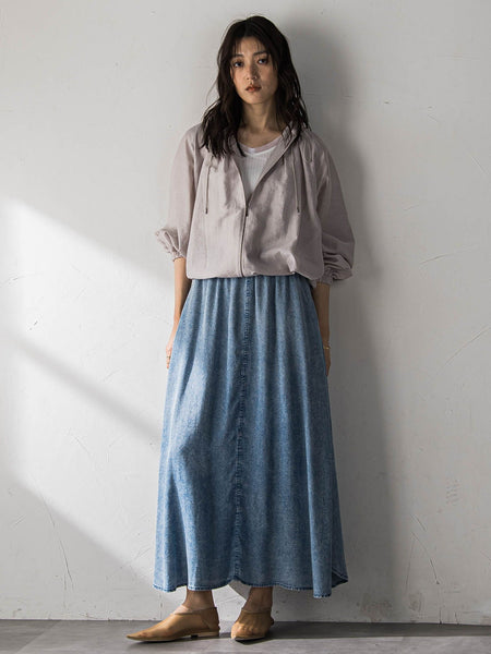 ゆれるデニムサークルスカート