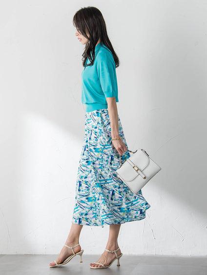 【WEB限定カラーあり】LUCINDAポロニット