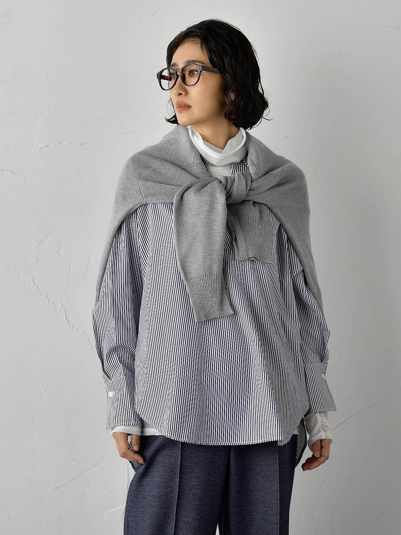 シアー切り替えカットソー