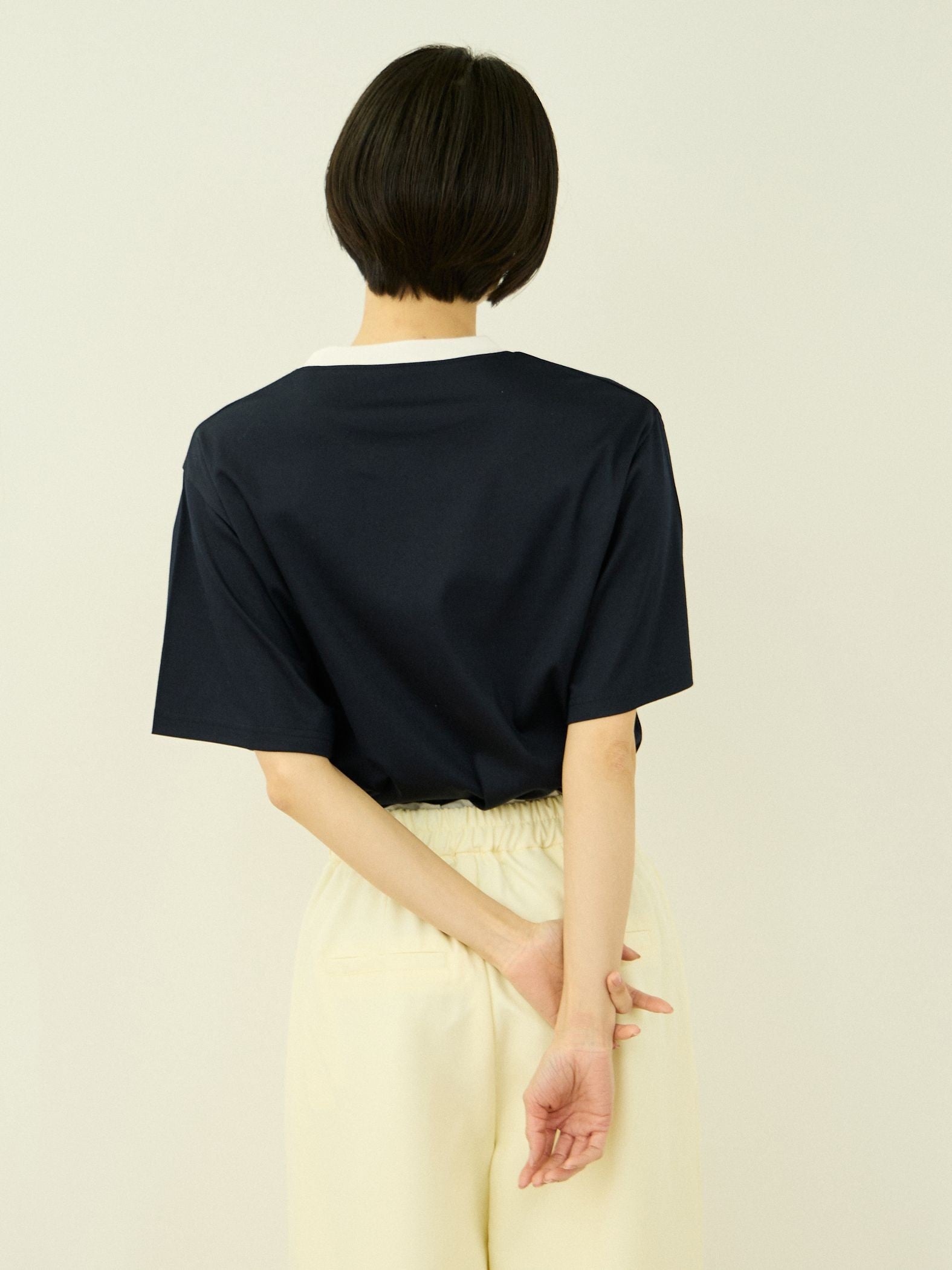 【汗染み防止】 ひんやりリンガーTシャツ