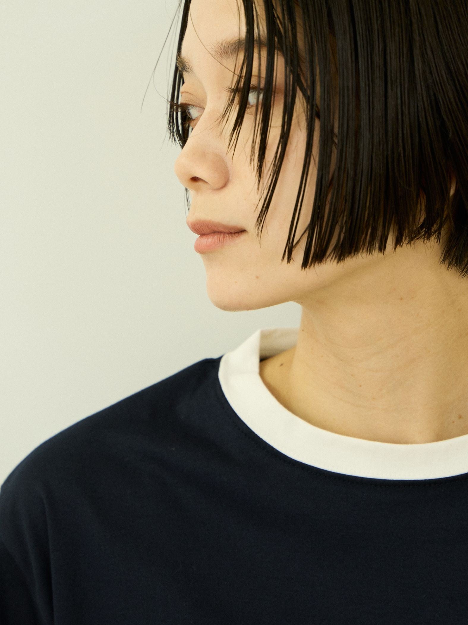 【汗染み防止】 ひんやりリンガーTシャツ