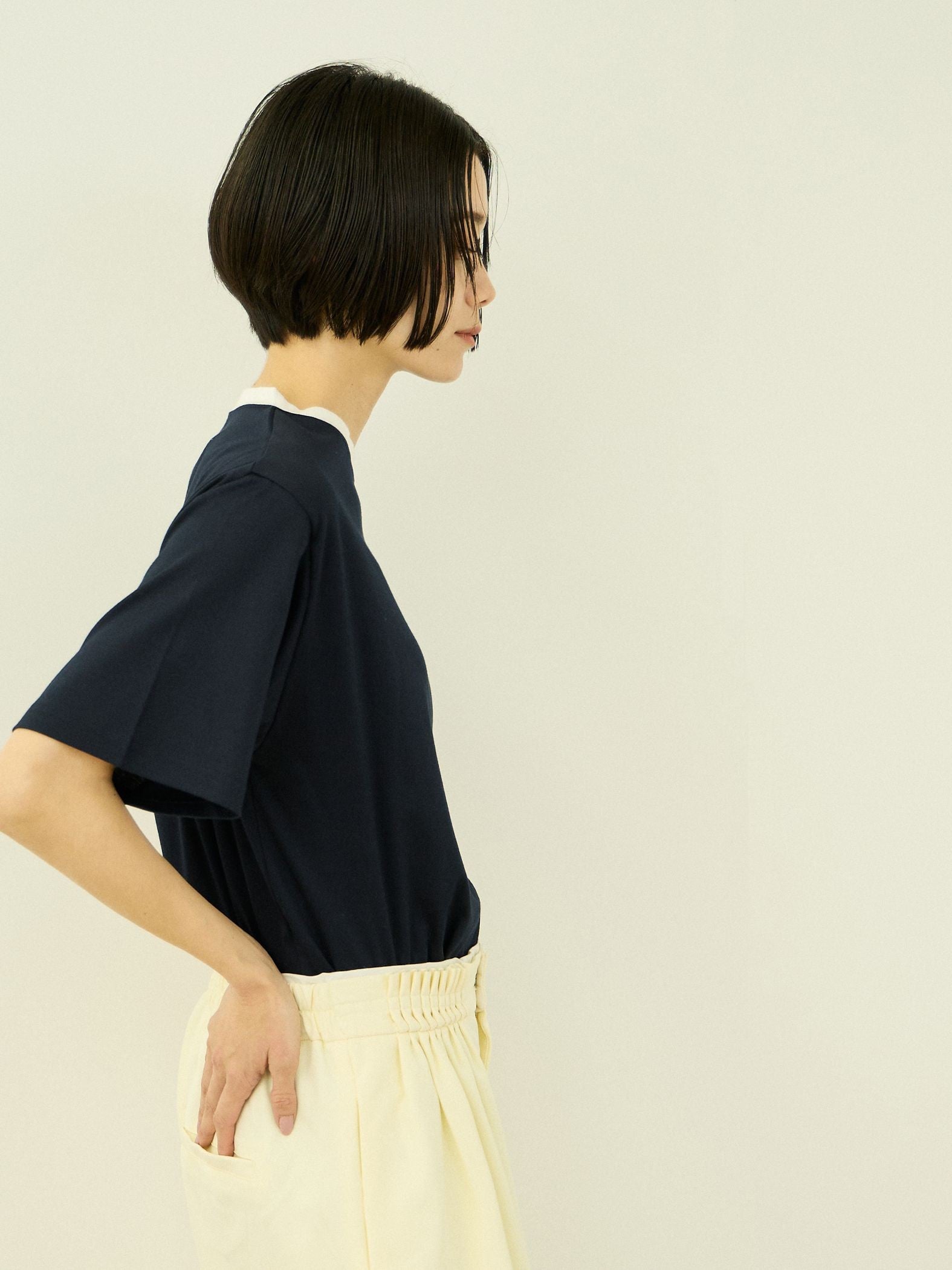 【汗染み防止】 ひんやりリンガーTシャツ