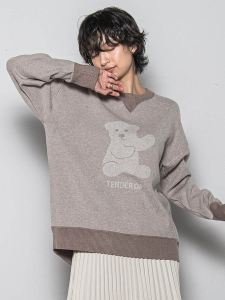 BEARジャカードニット≪手洗い可能≫