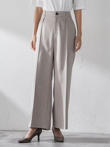 【大きいサイズ】リネンライクオックスパンツ