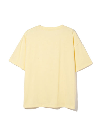 ツヤ刺繍Tシャツ≪洗濯機で洗える≫