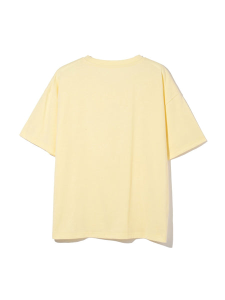 ツヤ刺繍Tシャツ≪洗濯機で洗える≫