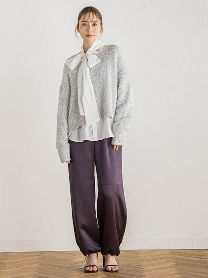 ラメミックスプルオーバー≪手洗い可能≫