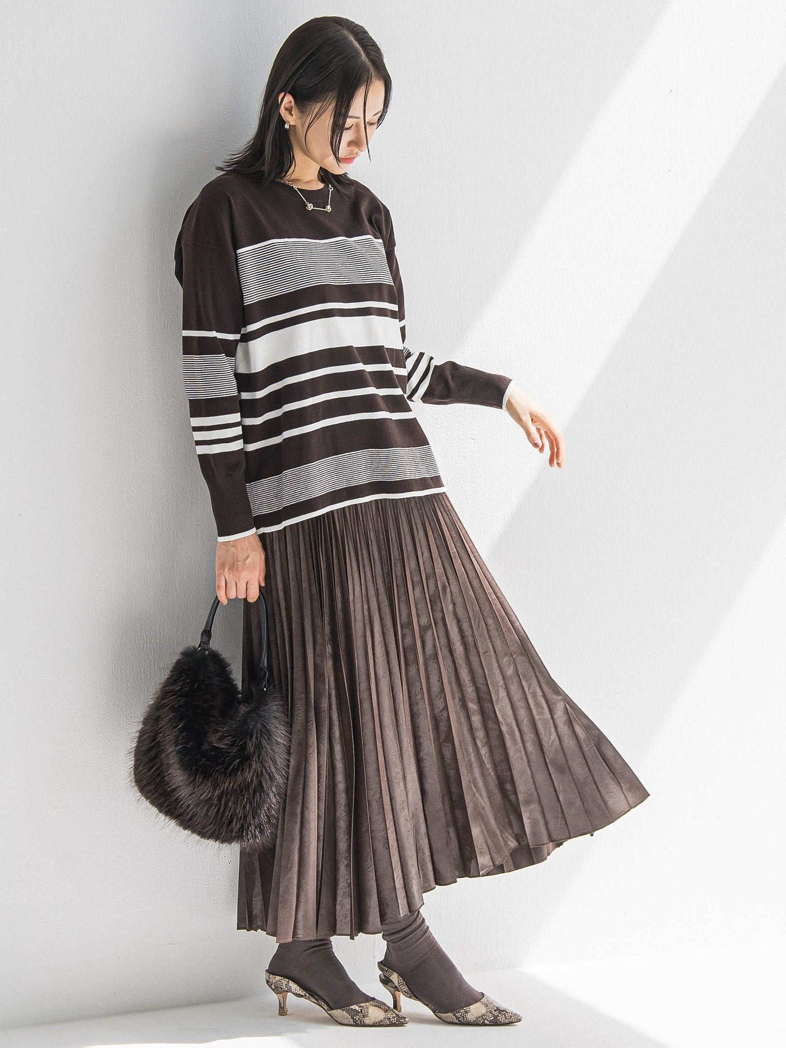 【WEB限定】ランダムボーダーニット≪11号あり/洗える≫