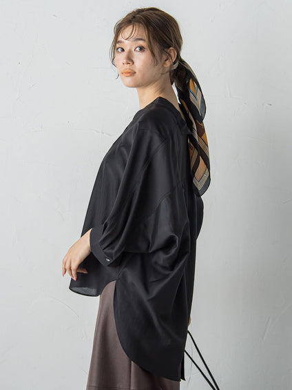セミシアースキッパーブラウス≪洗濯機で洗える≫