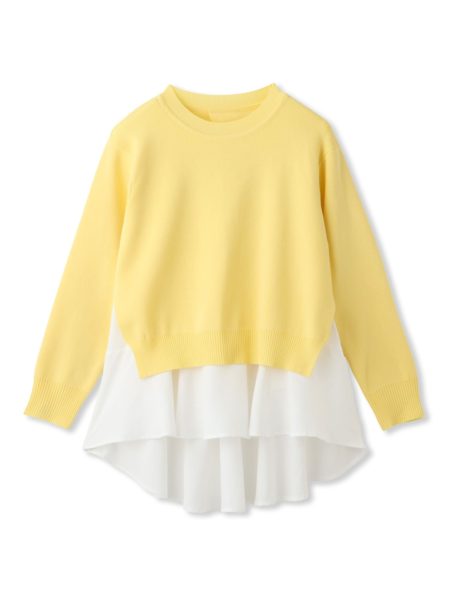 サイドスリットニット×ペプラムヘムインナーSET