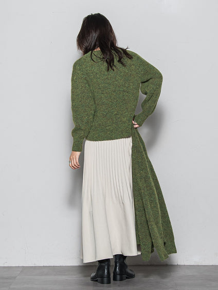 フラッフィークルーネックニット≪手洗い可能≫