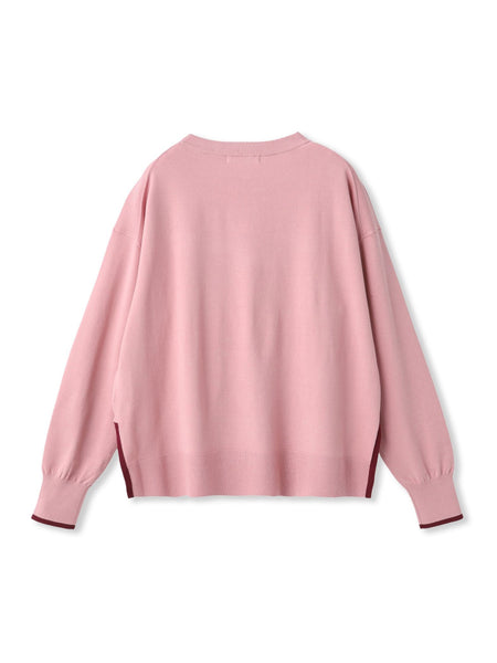 【WEB限定】カラー配色ニット≪洗える≫