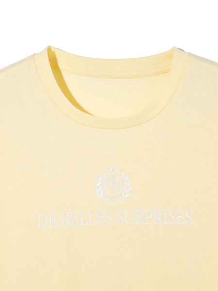 ツヤ刺繍Tシャツ≪洗濯機で洗える≫