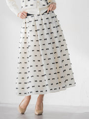 リボンジャガードスカート