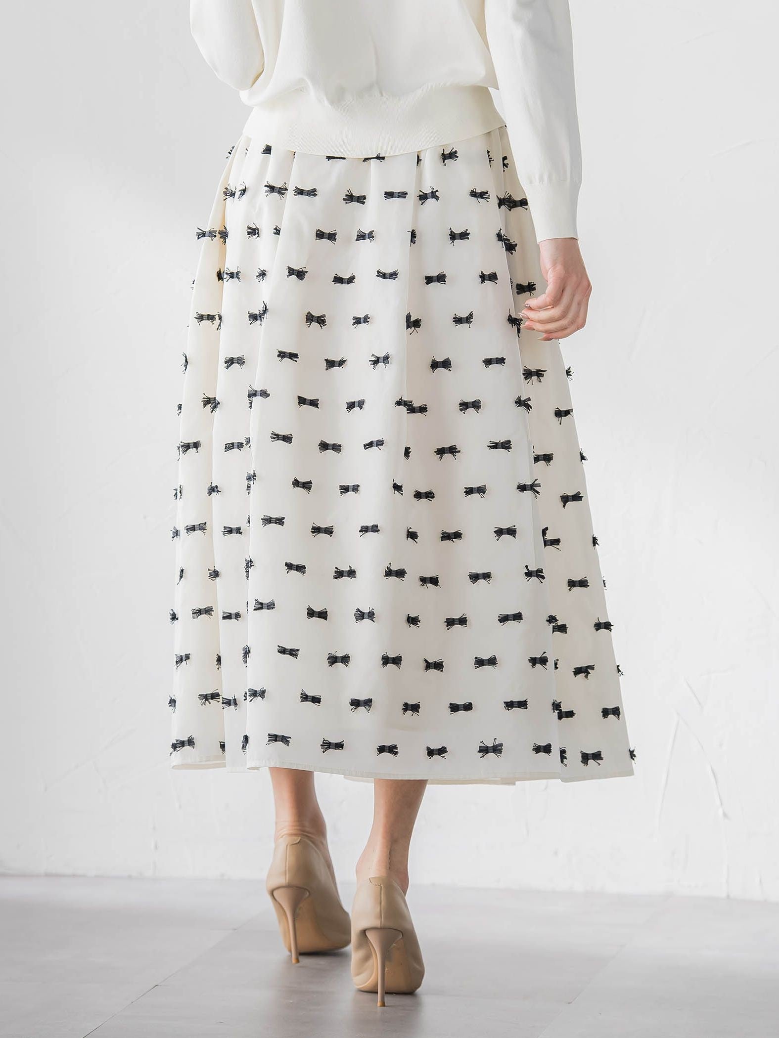 リボンジャガードスカート