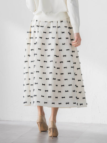 リボンジャガードスカート
