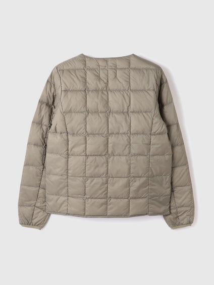 【TAION】クルーネックボタンダウンジャケット≪手洗い可能≫