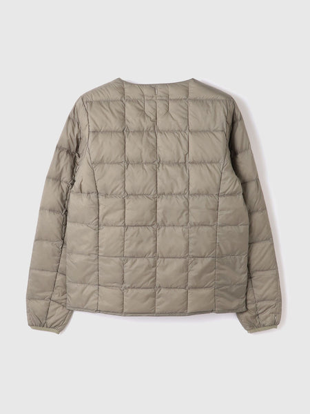 【TAION】クルーネックボタンダウンジャケット≪手洗い可能≫