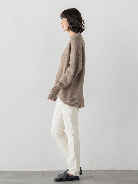【WEB限定】”毎日頼れる”ゆったりモックネックニット