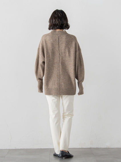 【WEB限定】”毎日頼れる”ゆったりモックネックニット