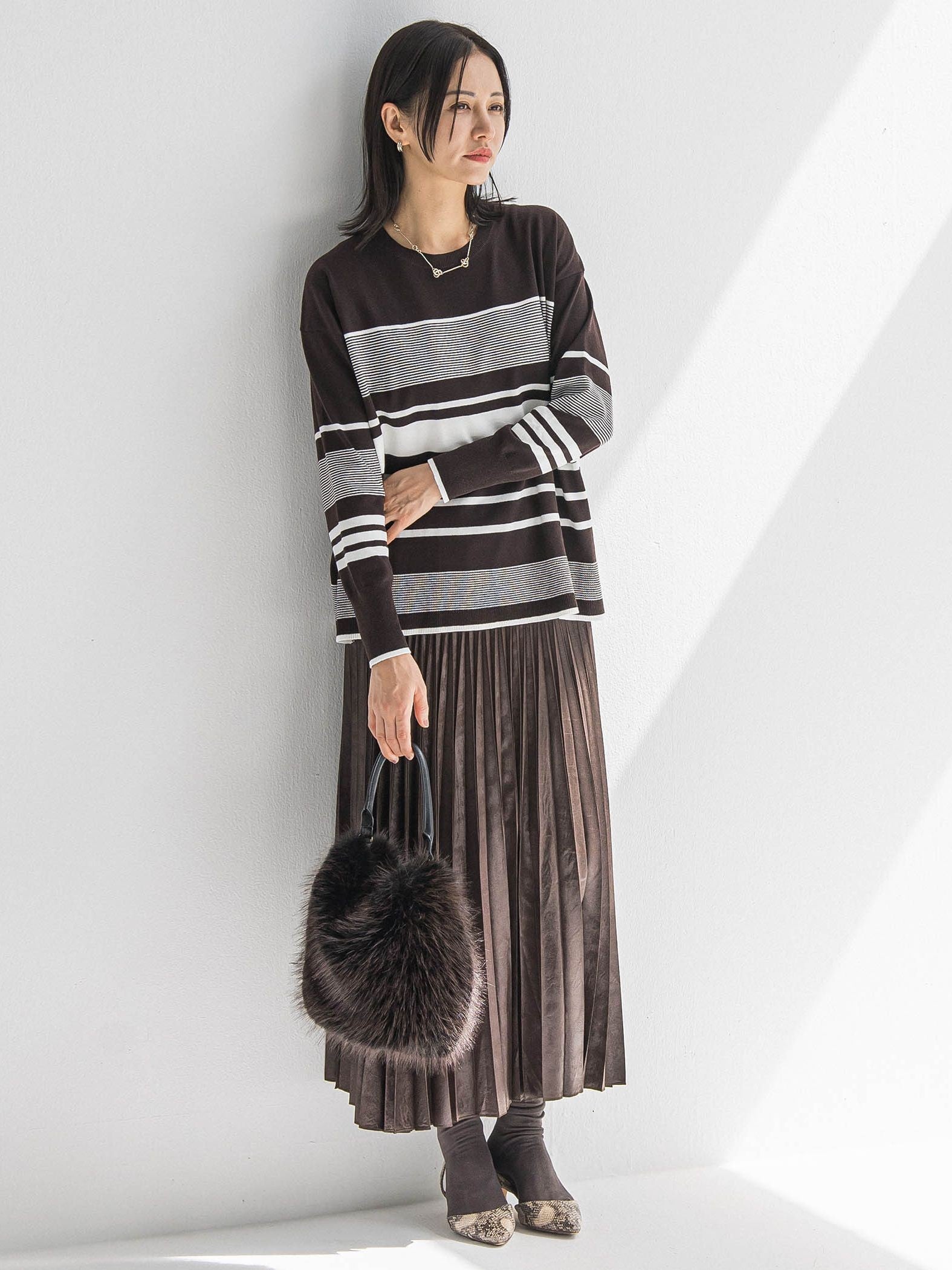 【WEB限定】ランダムボーダーニット≪11号あり/洗える≫