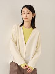 ≪日本製≫　ドライカルゼTEXカーディガン≪手洗い可能≫