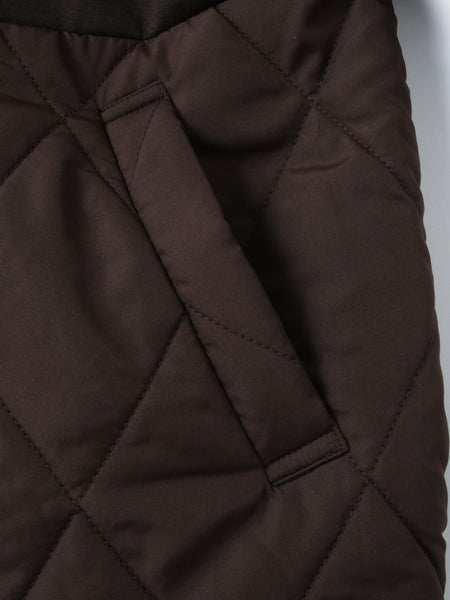 キルトダンボールコクーンスリーブブルゾン