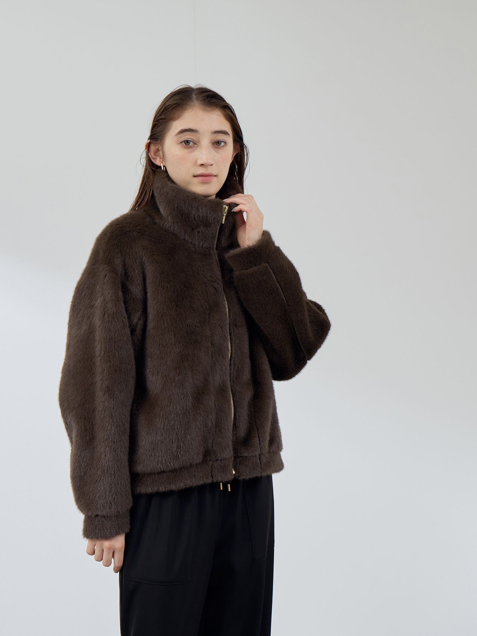 フェイクファームートンブルゾン