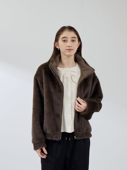 フェイクファームートンブルゾン