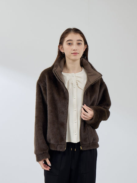 フェイクファームートンブルゾン