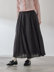 シルキーローンウエストプリーツスカート≪手洗い可能≫
