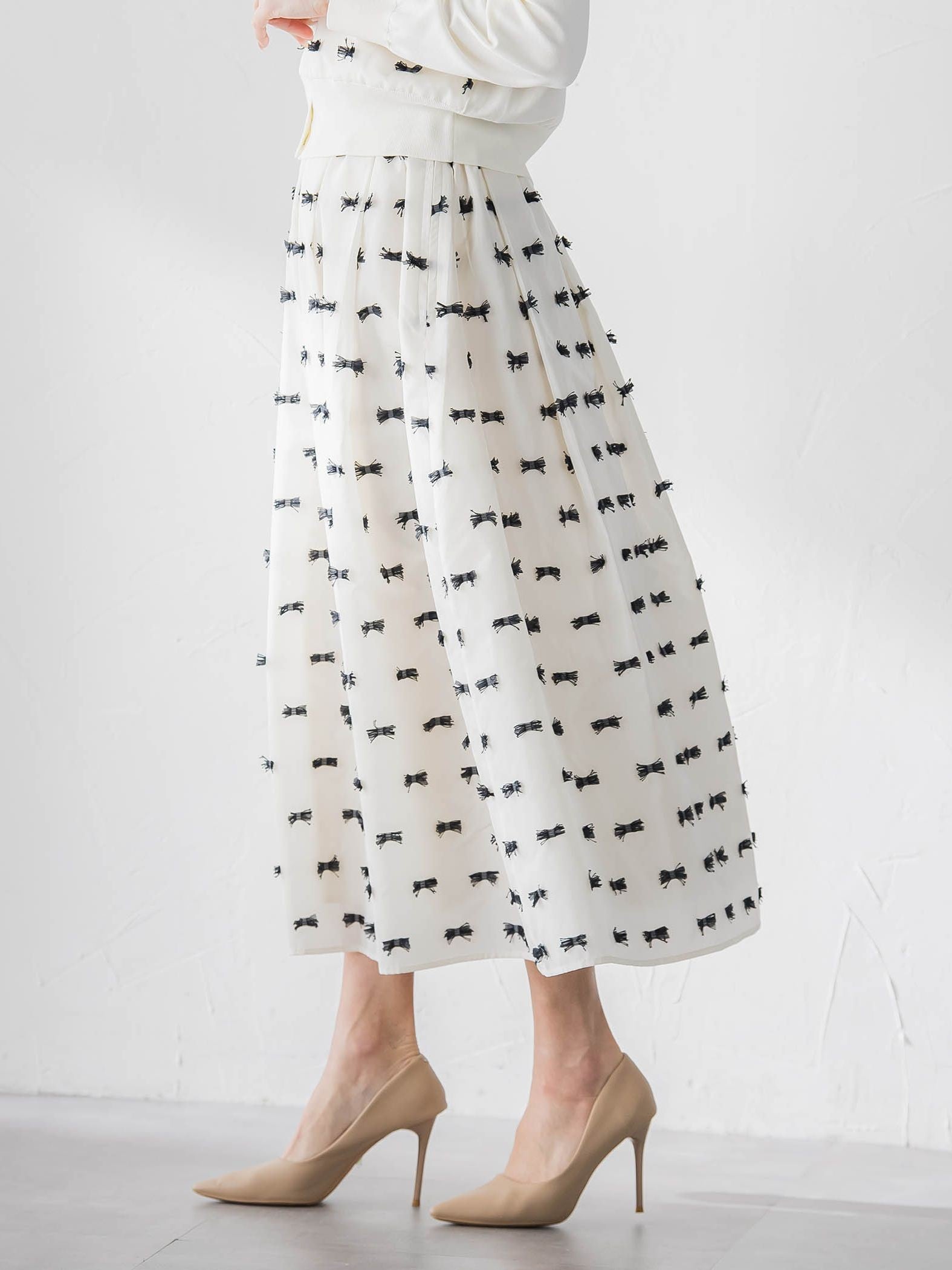 リボンジャガードスカート