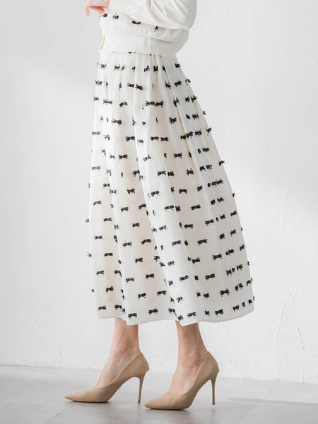 リボンジャガードスカート