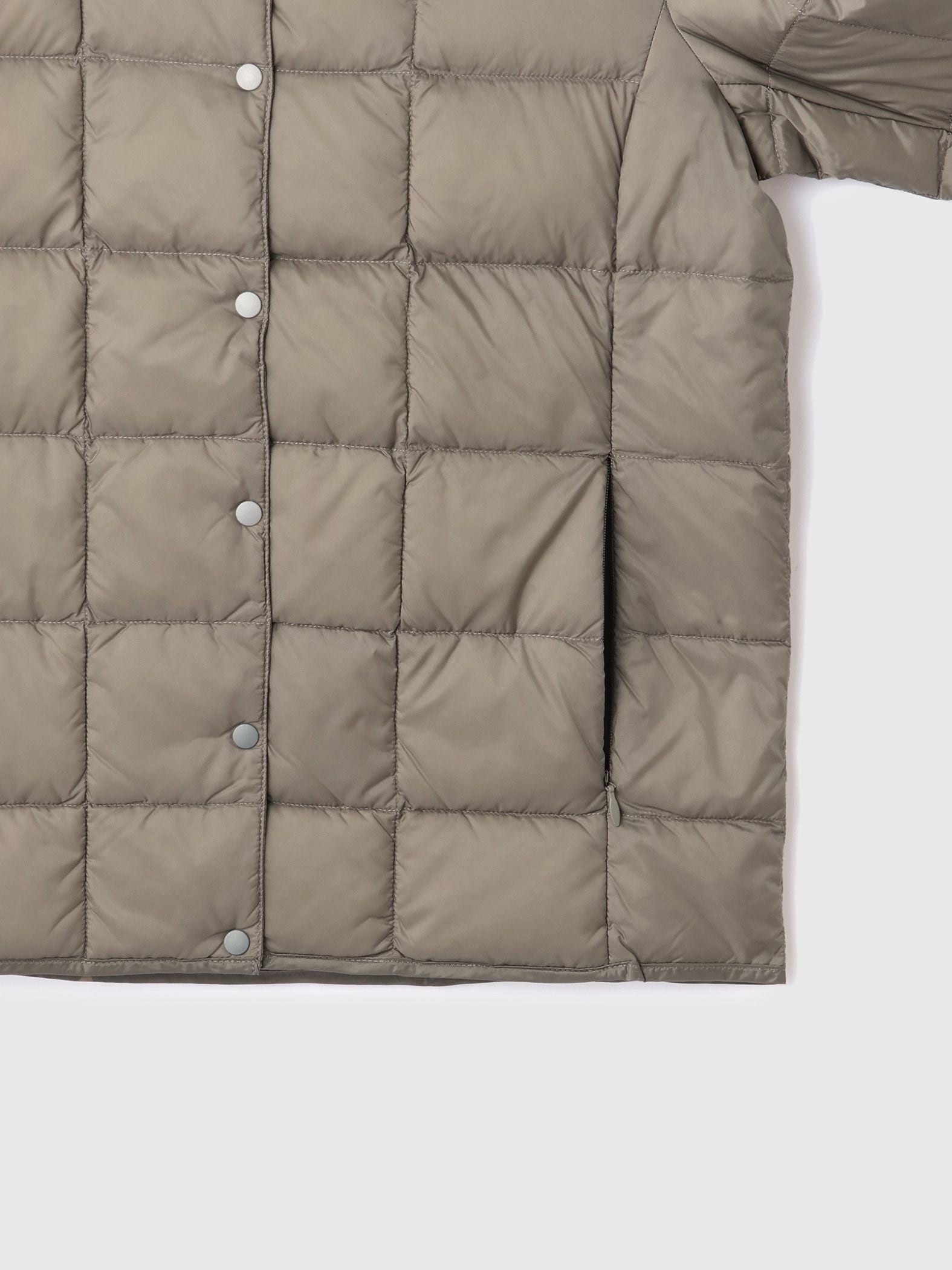 【TAION】クルーネックボタンダウンジャケット≪手洗い可能≫