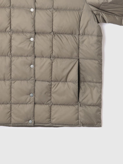 【TAION】クルーネックボタンダウンジャケット≪手洗い可能≫