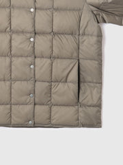 【TAION】クルーネックボタンダウンジャケット≪手洗い可能≫