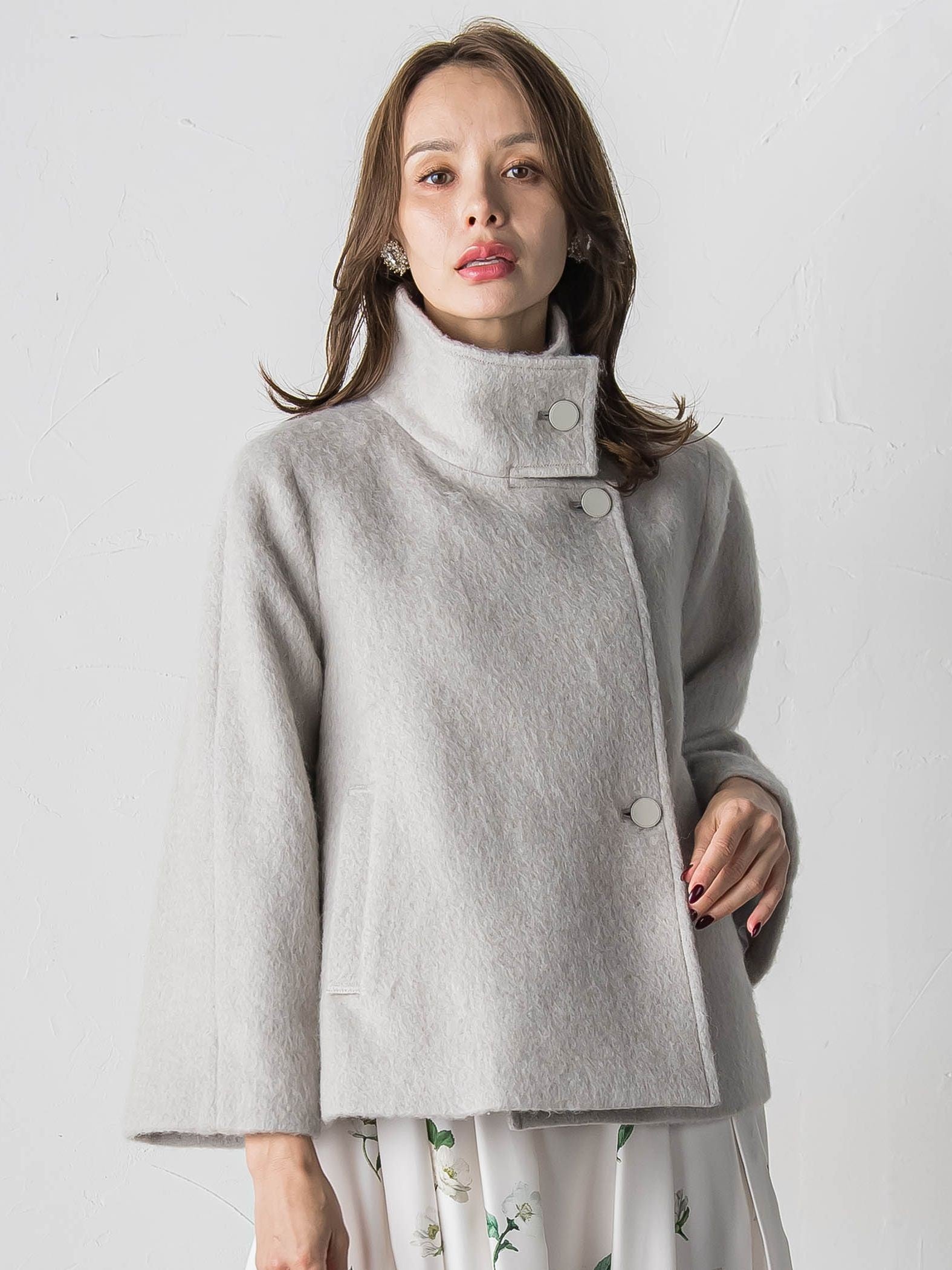 シャギーショートコート