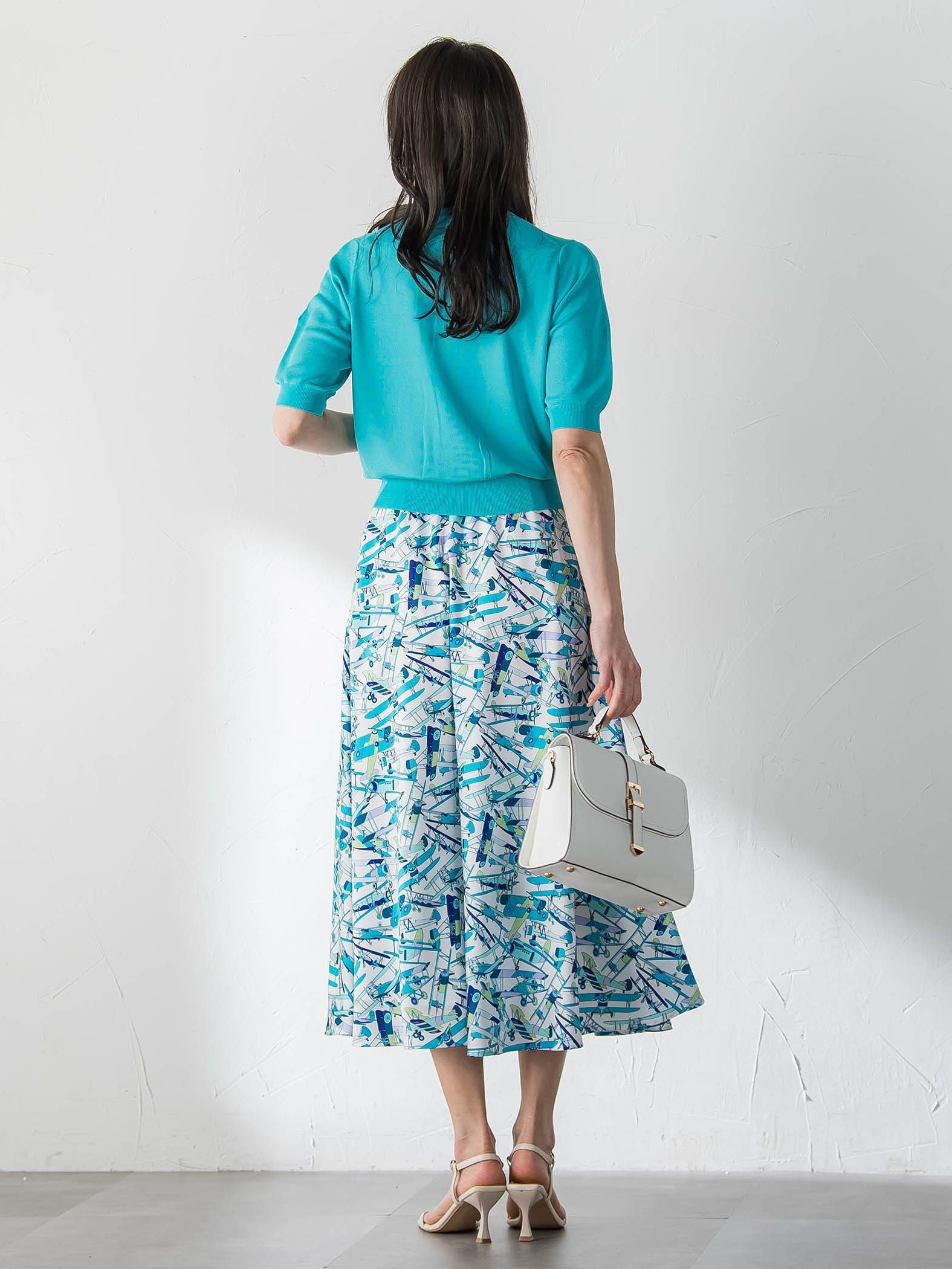 【WEB限定カラーあり】LUCINDAポロニット
