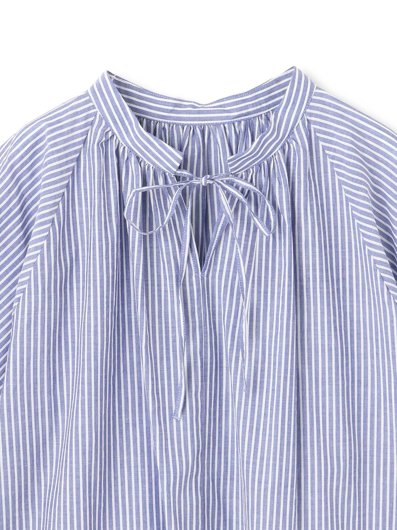 ローンラメストライプブラウス≪手洗い可能≫