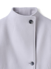 ラムウールスタンドカラーコート