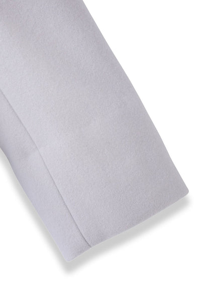 ラムウールスタンドカラーコート