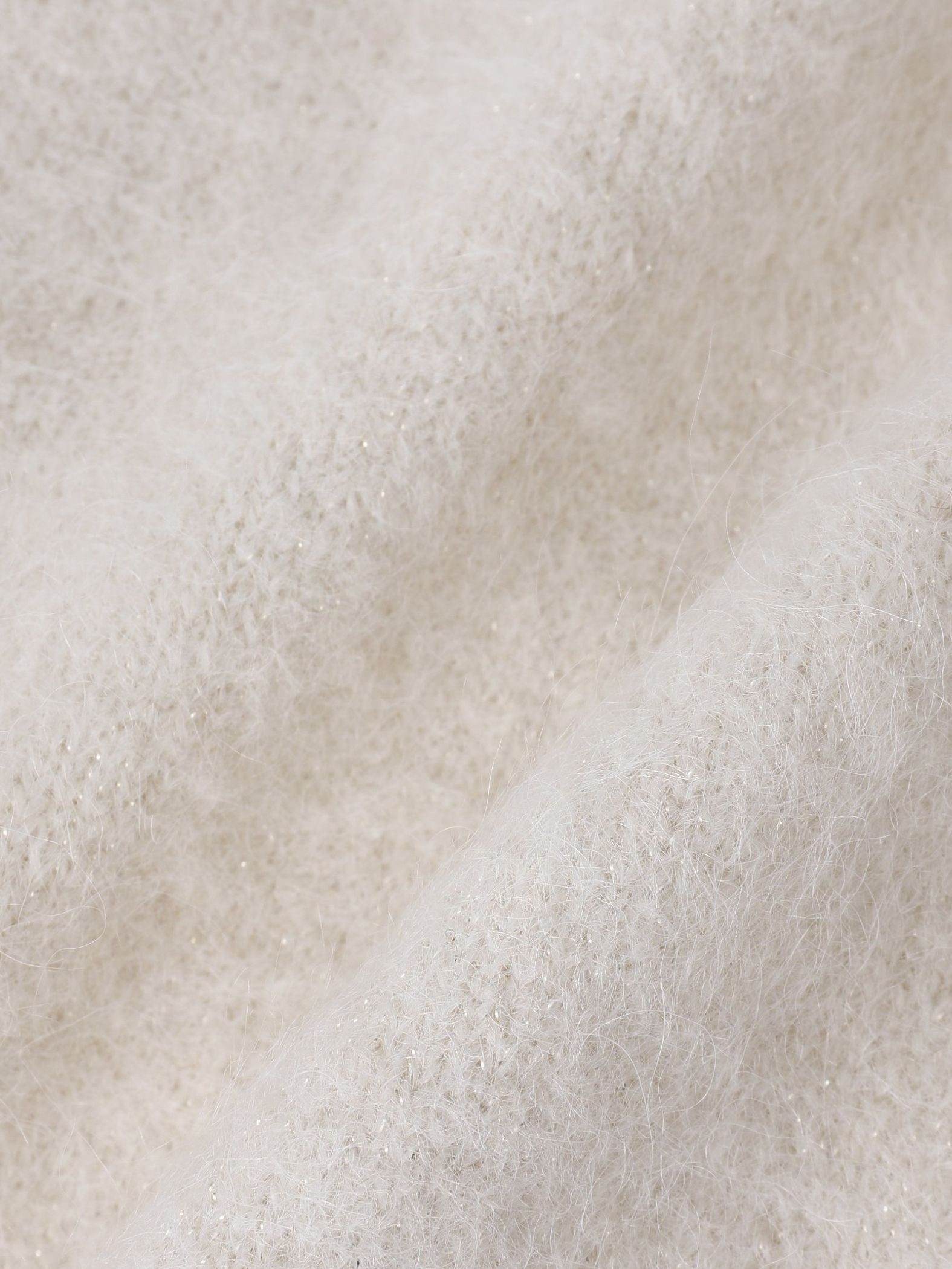 シャギーラメニットプルオーバー