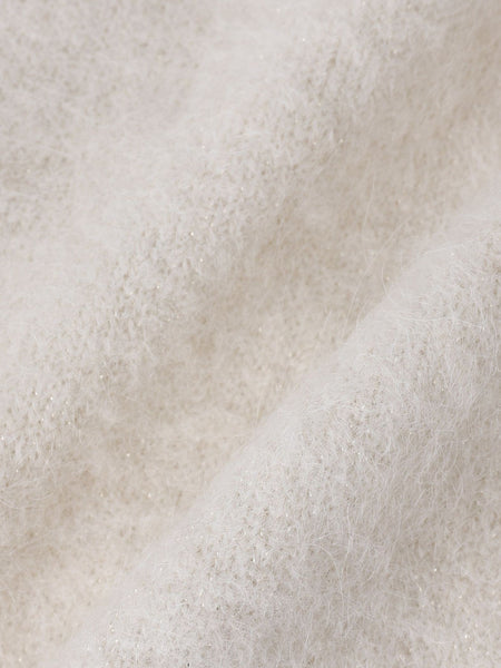 シャギーラメニットプルオーバー