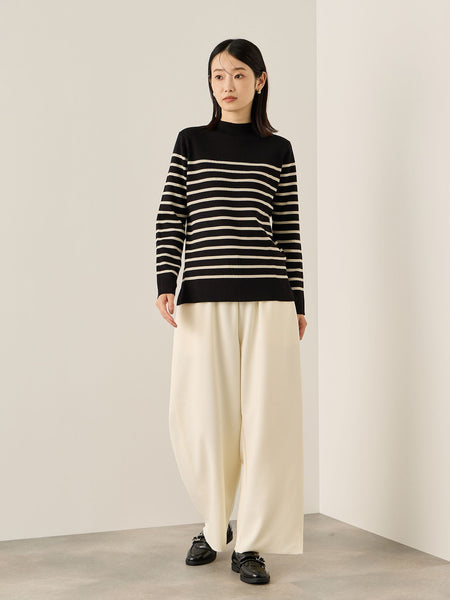 カットジョーゼットイージーワイドパンツ≪手洗い可能≫