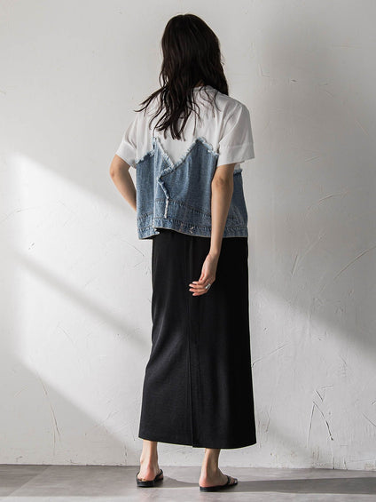 デニムドッキングTシャツ