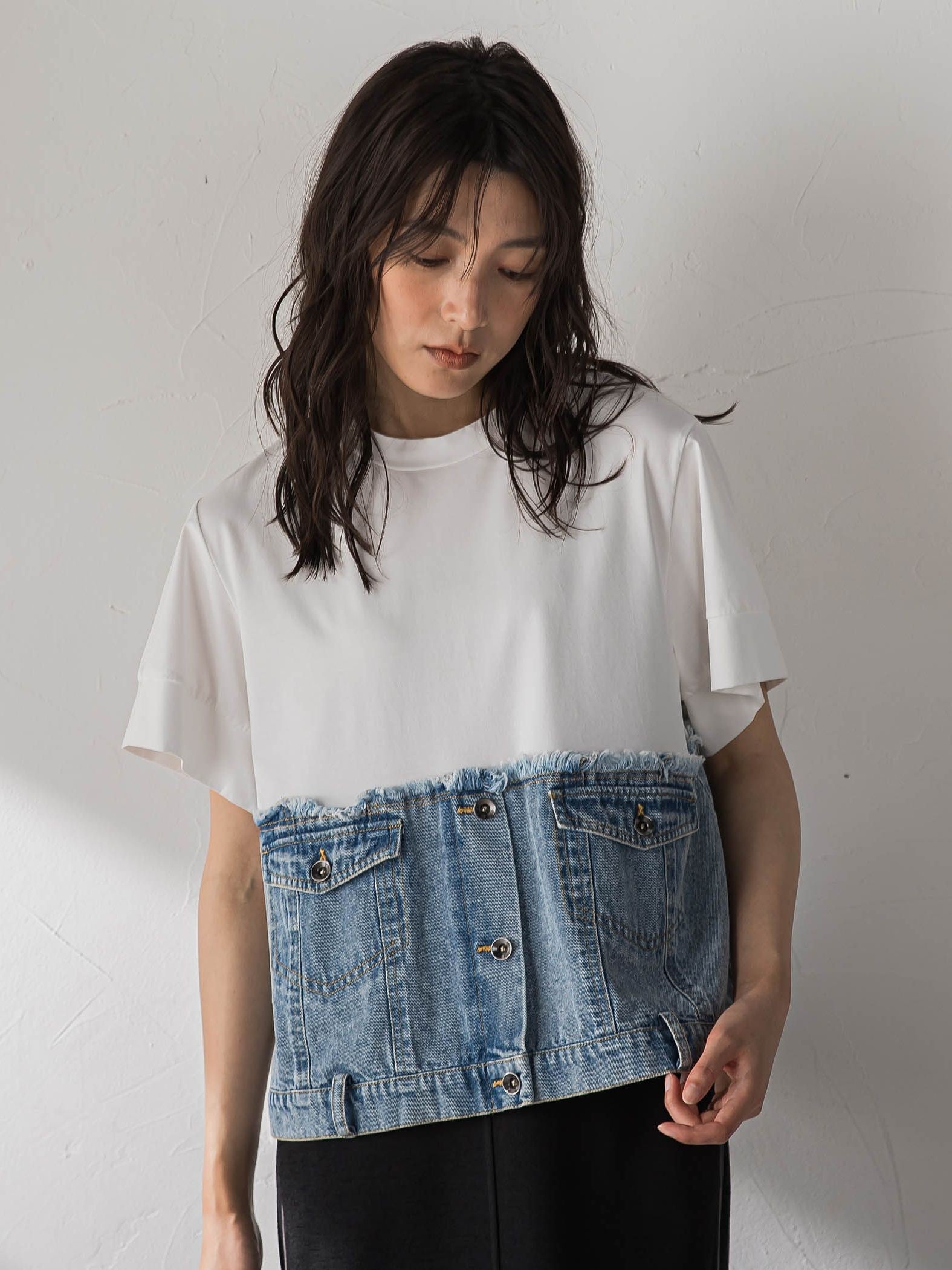 デニムドッキングTシャツ