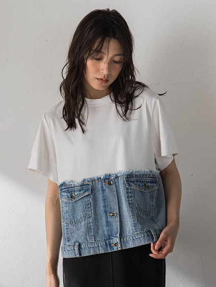 デニムドッキングTシャツ